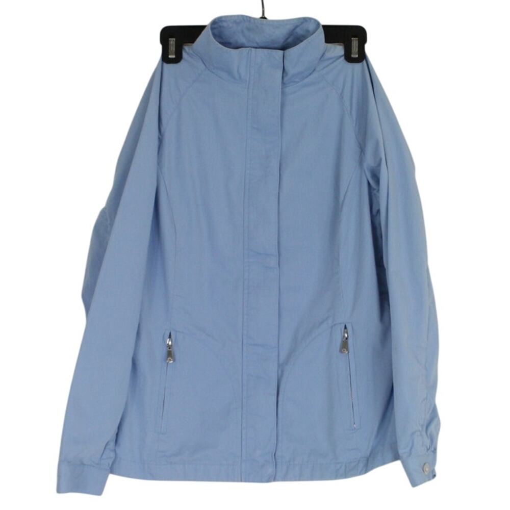 Brooks Brothers Country Club Light Blue Womens Casual Harrington Jacket Size 2